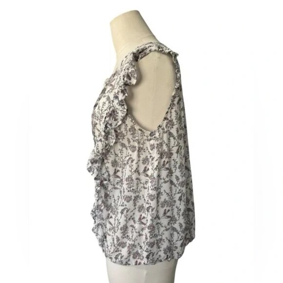 RANNA GiLL Anthropologie Faye Floral Top Multicolor Flowers, Tank Size Small - Picture 2 of 8